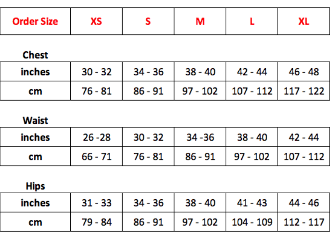 Sizing chart for Black Plantasia Cover Art Crew Neck Sweatshirt showing chest, waist, and hips measurements in inches and centimeters.