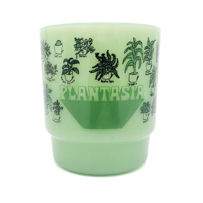 Plantasia Milk Glass Mugs