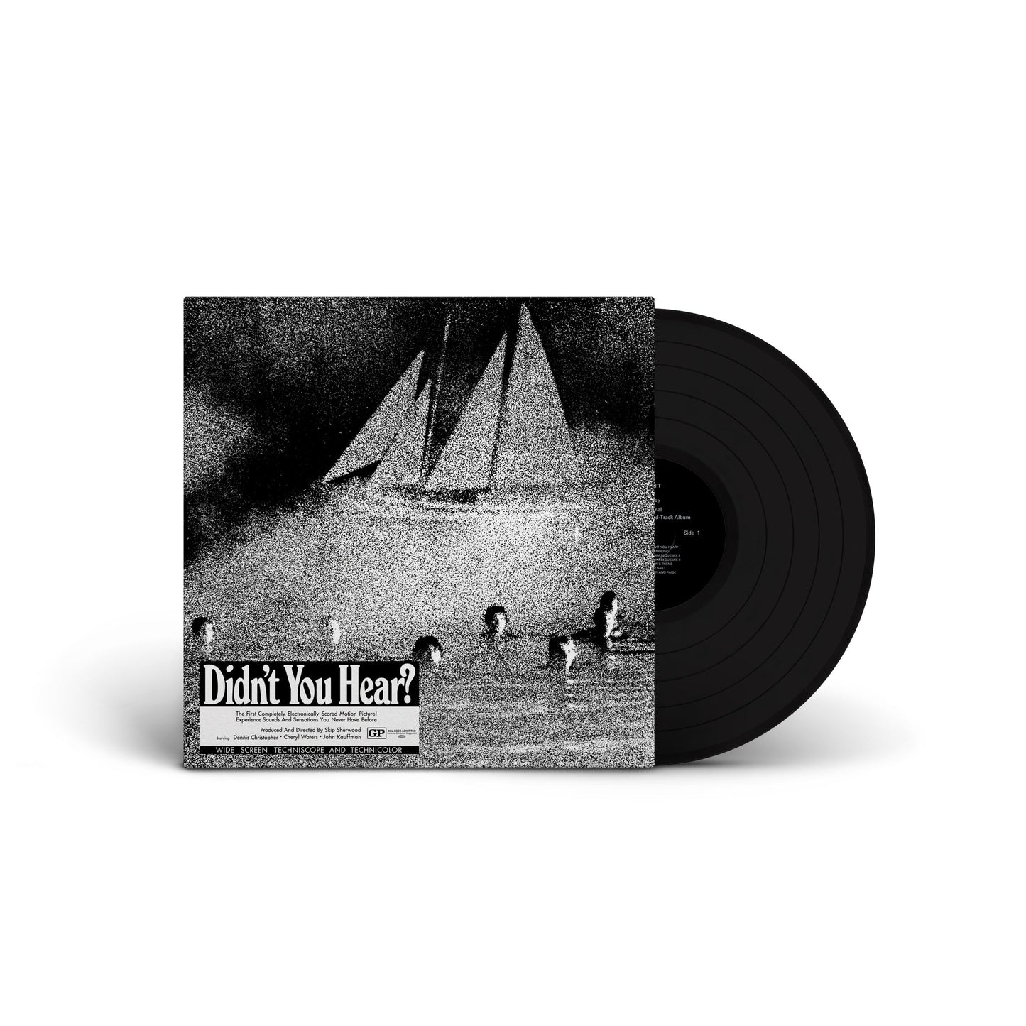 Didn't You Hear?" vinyl record with black and white cover art showing people in water and a sailing ship in the background